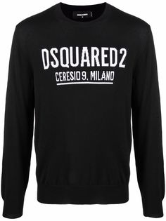 Dsquared2 джемпер вязки интарсия с логотипом