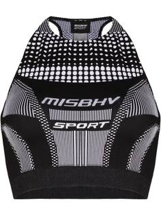 MISBHV logo halterneck sports bra