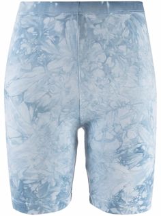 Cotton Citizen tie dye-print cycle shorts