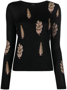 Giambattista Valli джемпер с вышивкой