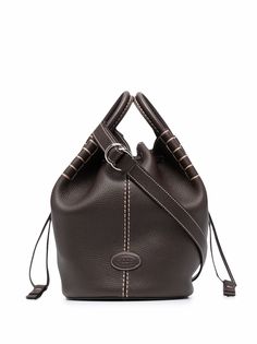 Tods logo-patch leather tote bag Tod`S