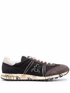 Premiata panelled low-top sneakers