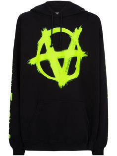 VETEMENTS Anarchy drawstring jersey hoodie