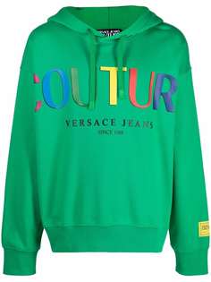 Versace Jeans Couture logo-print cotton hoodie