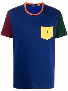 Polo Ralph Lauren футболка в стиле колор-блок с карманом