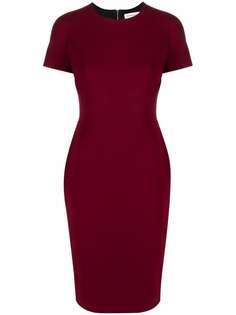 Victoria Beckham платье-футляр с короткими рукавами