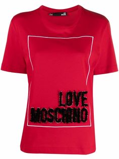 Love Moschino футболка с логотипом