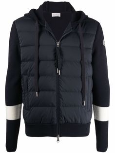 Moncler худи с дутыми вставками