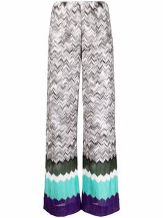 Missoni брюки вязки интарсия с узором