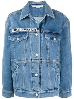 Stella McCartney джинсовая куртка с логотипом