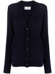 Maison Margiela кашемировый кардиган с V-образным вырезом