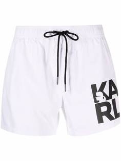 Karl Lagerfeld плавки-шорты с логотипом