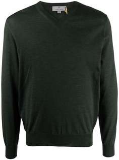 Canali merino V-neck jumper
