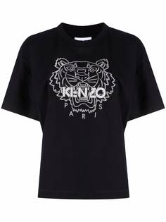 Kenzo футболка с вышивкой Tiger
