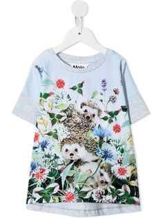 Molo hedgehog-print cotton T-shirt
