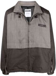 Moschino куртка на молнии с логотипом