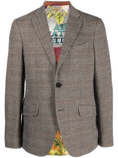 ETRO однобортный пиджак в клетку