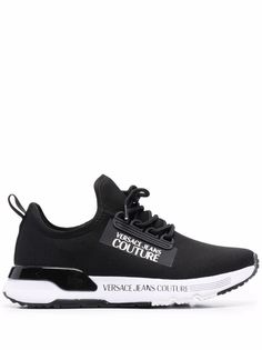 Versace Jeans Couture кроссовки с нашивкой-логотипом