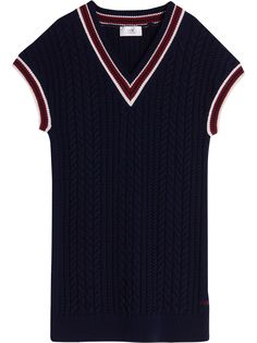 Victoria Victoria Beckham платье-свитер с контрастной отделкой