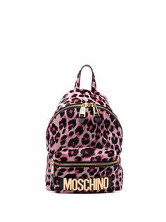 Moschino рюкзак с леопардовым принтом