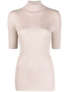 Brunello Cucinelli трикотажный топ с высоким воротником