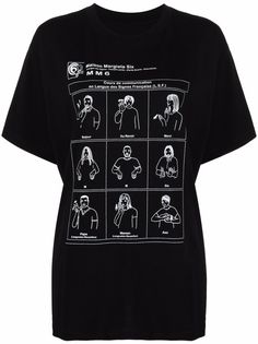 MM6 Maison Margiela футболка с графичным принтом