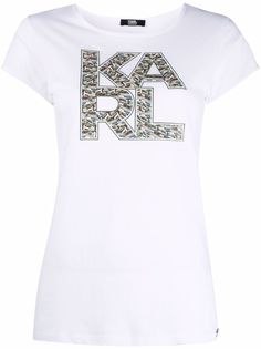 Karl Lagerfeld logo-print T-shirt