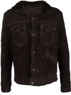 Giorgio Brato faux fur-trim suede jacket