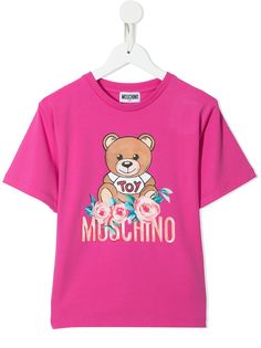 Moschino Kids Teddy logo-print T-shirt