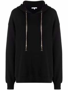 Patrizia Pepe chainlink-string graphic hoodie