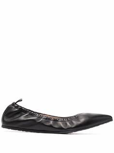 Gianvito Rossi leather ballerina pumps