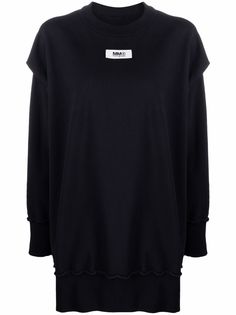 MM6 Maison Margiela деконструированная толстовка с нашивкой-логотипом