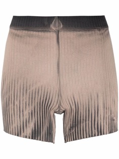 Cotton Citizen ribbed velvet-effect shorts