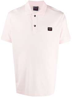 Paul & Shark logo-patch organic cotton polo shirt