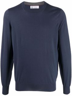 Brunello Cucinelli long-sleeve fine-knit jumper