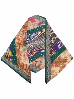 Pierre-Louis Mascia mix-print silk scarf