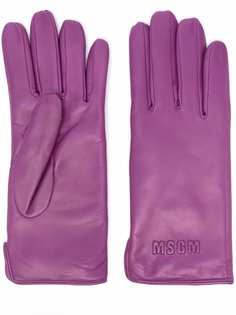 MSGM перчатки с вышивкой
