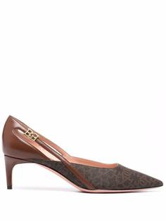 Bally Décolleté monogram-panel pumps