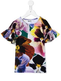 Molo floral crew-neck top