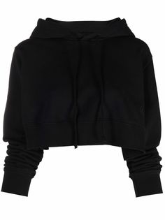 MM6 Maison Margiela cropped cotton hoodie