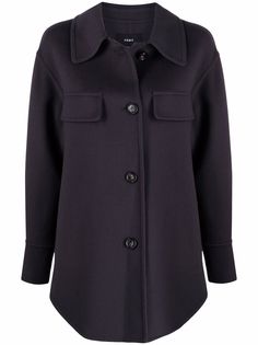 Arma pointed-collar wool shirt