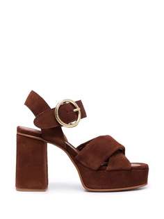 See by Chloé crossover-strap leather sandals