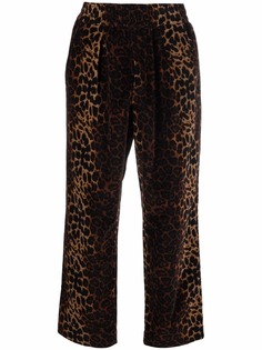 Pierre-Louis Mascia leopard-print cropped trousers