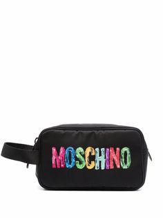 Moschino несессер с логотипом