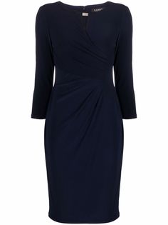 Lauren Ralph Lauren wrap-style midi dress