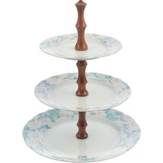 Этажерка 3-х ярусная Thun Голубая роза