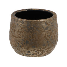 Кашпо Edelman flower clemente d16.5см h13см золото