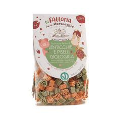 Паста детская Pasta Natura из красной чечевицы и зеленого горошка 250 г