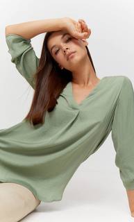 Stradivarius Рубашка С Рукавами 3/4. Multicolor Xs