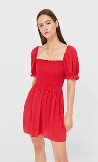 Stradivarius Короткое Платье Красный Xl